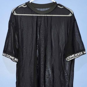 SHEIN Black See-Through Tee